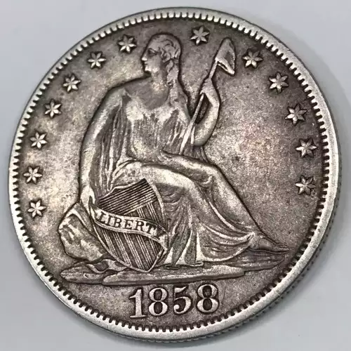 Half Dollars---Liberty Seated 1839-1891 -Silver- 0.5 Dollar (3)