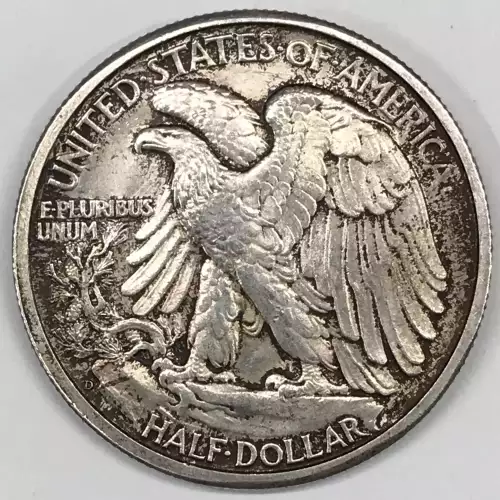 Half Dollars---Liberty Walking 1916-1947 -Silver- 0.5 Dollar (2)