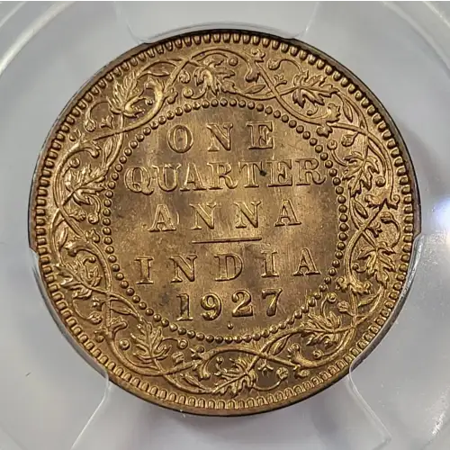 INDIA-BRITISH Bronze 1/4 ANNA (4)