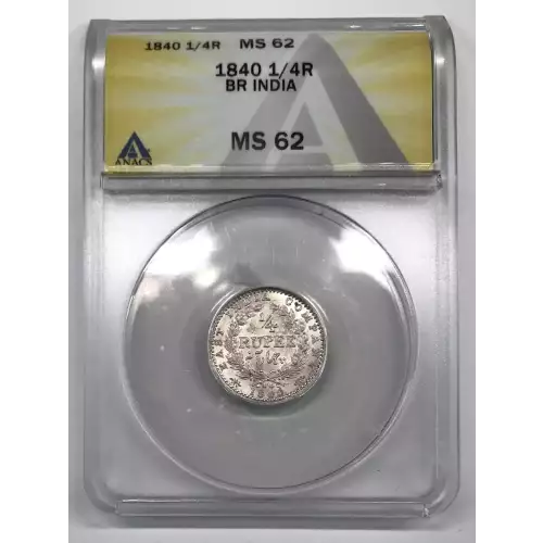 INDIA-BRITISH Silver 1/4 RUPEE