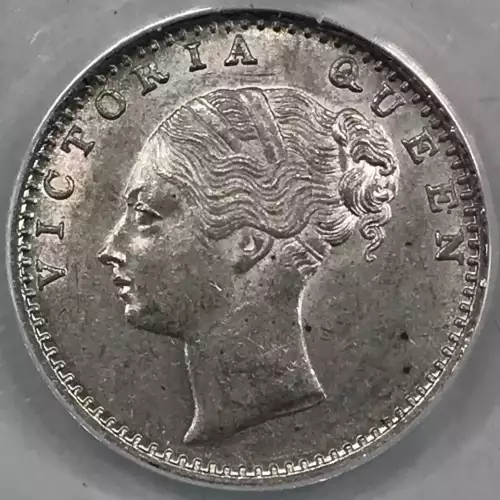 INDIA-BRITISH Silver 1/4 RUPEE (3)