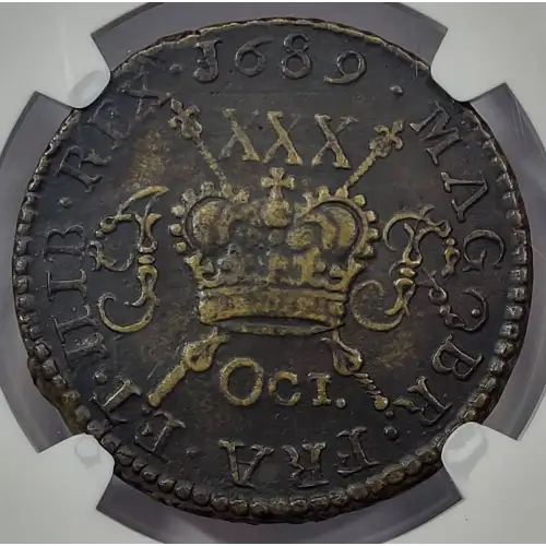 IRELAND Brass 1/2 CROWN (4)