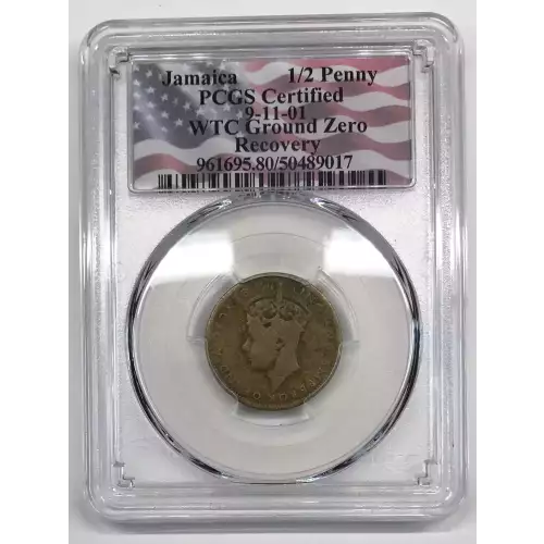 Jamaica 1/2 Penny WTC Ground Zero Recovery 09-11-2001 (3)