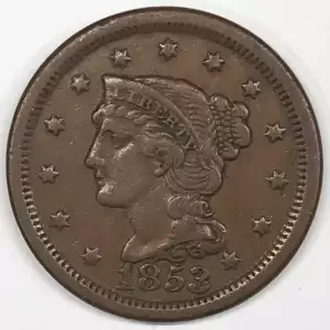 Large Cents - Braided Hair Cent (1839-1857) (2)