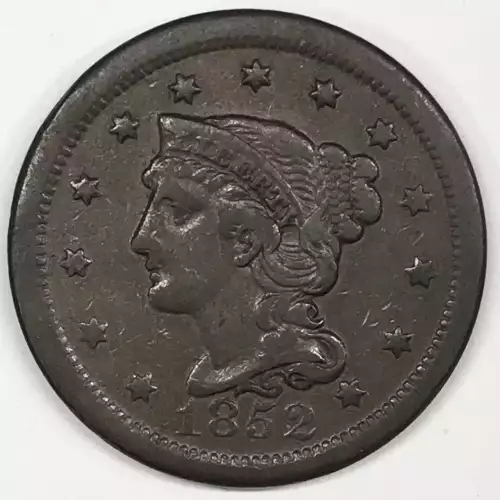 Large Cents - Braided Hair Cent (1839-1857) (2)