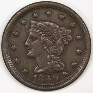 Large Cents - Braided Hair Cent (1839-1857) (4)