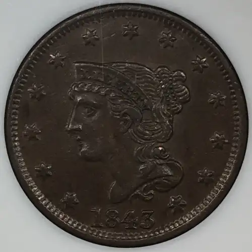 Large Cents - Braided Hair Cent (1839-1857) (2)