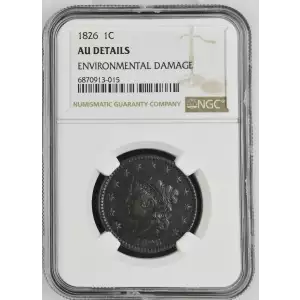 1853 Braided Hair Half Cent - NGC MS64 RB