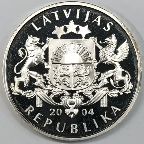 LATVIA Silver LATS (2)