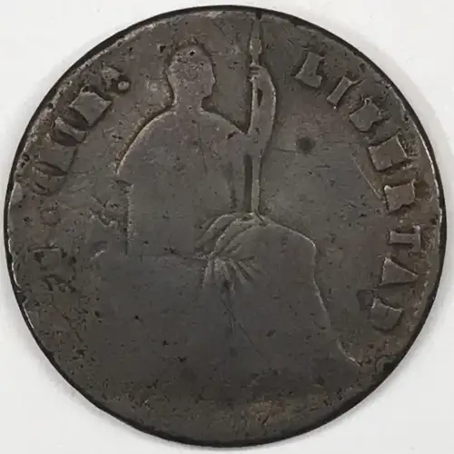 Mexico Copper 1/4 REAL (Un Quarto/Una Quartilla) (2)