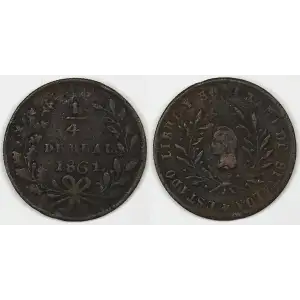 Mexico Copper 1/4 REAL (Un Quarto/Una Quartilla)