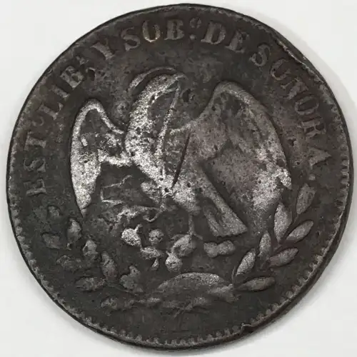 Mexico Copper 1/4 REAL (Un Quarto/Una Quartilla) (3)