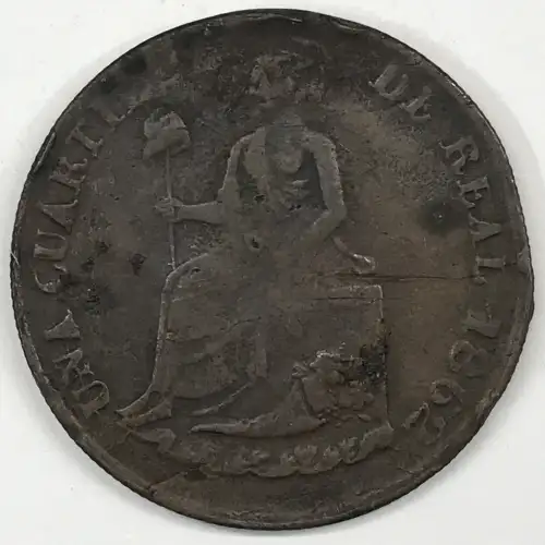 Mexico Copper 1/4 REAL (Un Quarto/Una Quartilla) (2)