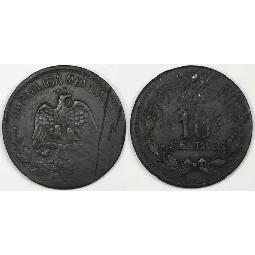 MEXICO-REVOLUTIONARY Copper 10 CENTAVOS