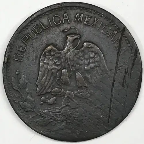 MEXICO-REVOLUTIONARY Copper 10 CENTAVOS (2)