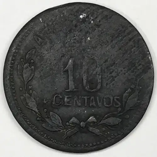MEXICO-REVOLUTIONARY Copper 10 CENTAVOS (3)