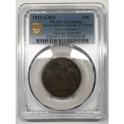 MEXICO-REVOLUTIONARY Copper 10 CENTAVOS