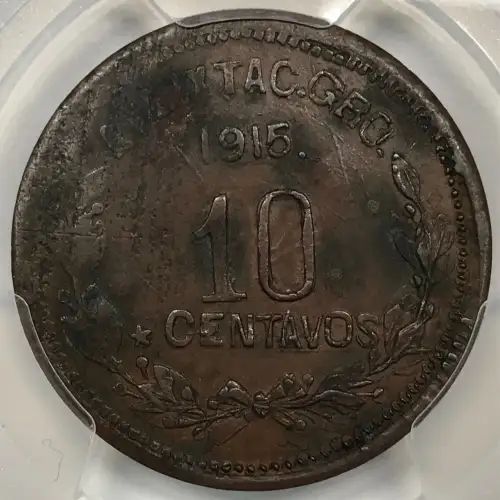 MEXICO-REVOLUTIONARY Copper 10 CENTAVOS