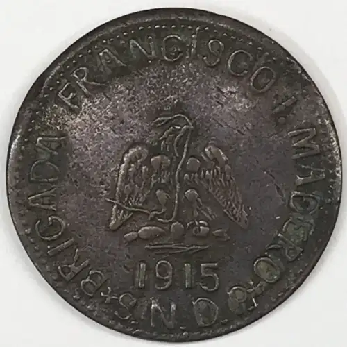 MEXICO-REVOLUTIONARY Copper 20 CENTAVOS