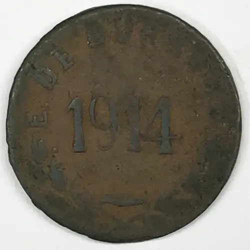 MEXICO-REVOLUTIONARY Copper 5 CENTAVOS (2)