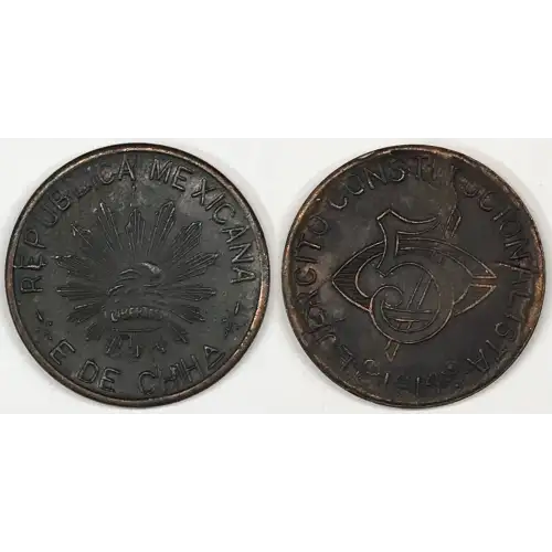 MEXICO-REVOLUTIONARY Copper 5 CENTAVOS