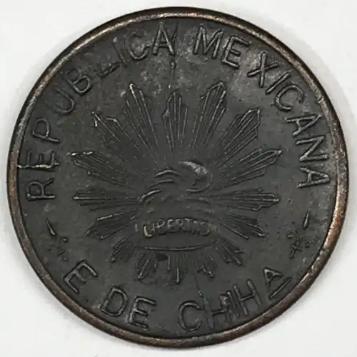 MEXICO-REVOLUTIONARY Copper 5 CENTAVOS
