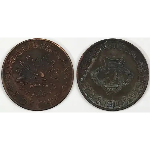 MEXICO-REVOLUTIONARY Copper 5 CENTAVOS