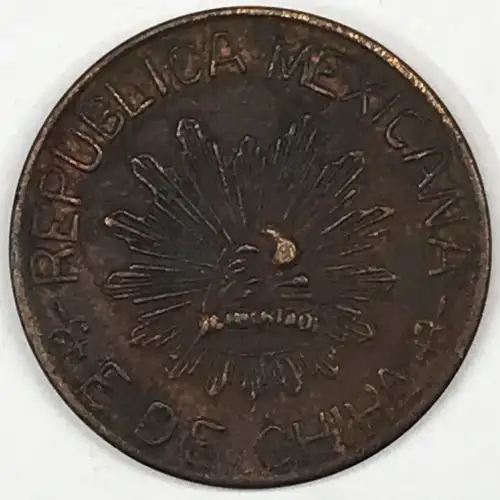 MEXICO-REVOLUTIONARY Copper 5 CENTAVOS (2)