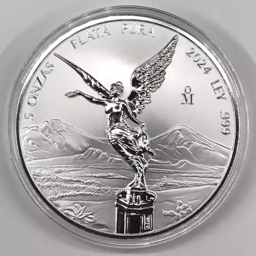 MEXICO Silver 5 ONZAS (5 Troy Ounces of Silver) 1996-present KM#615