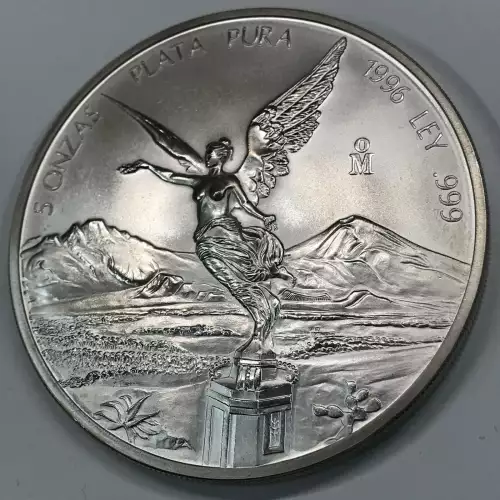 MEXICO Silver 5 ONZAS (5 Troy Ounces of Silver) - Libertad (3)