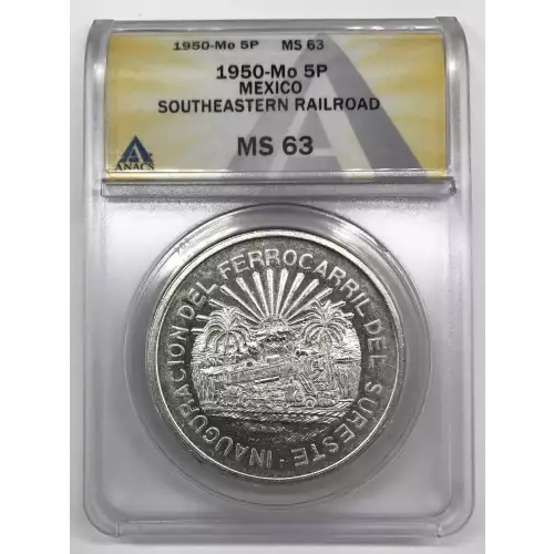 MEXICO Silver 5 PESOS