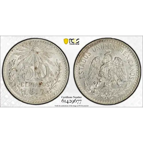 MEXICO Silver 50 CENTAVOS