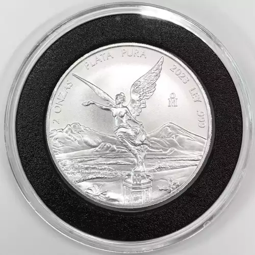 MEXICO Silver Libertad 2 ONZA (2 Troy Ounces of Silver) 1996-Present KM#614