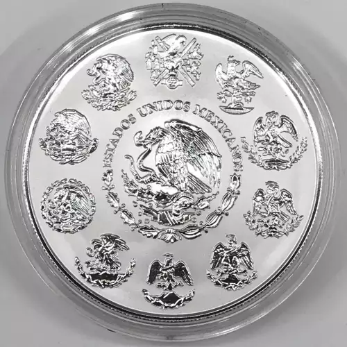 MEXICO Silver Libertad 2 ONZA (2 Troy Ounces of Silver) 1996-Present KM#614 (2)