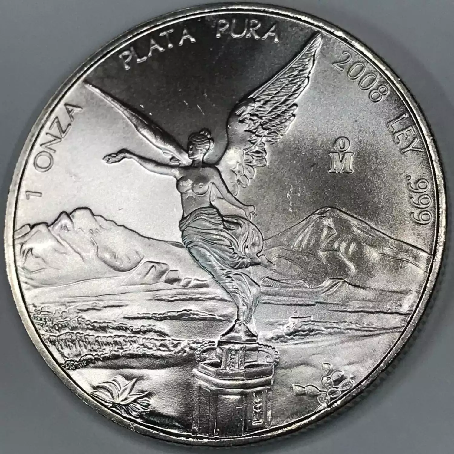 2008-Mo MEXICO Silver ONZA (Troy Ounce of Silver) - Old Pueblo Coin