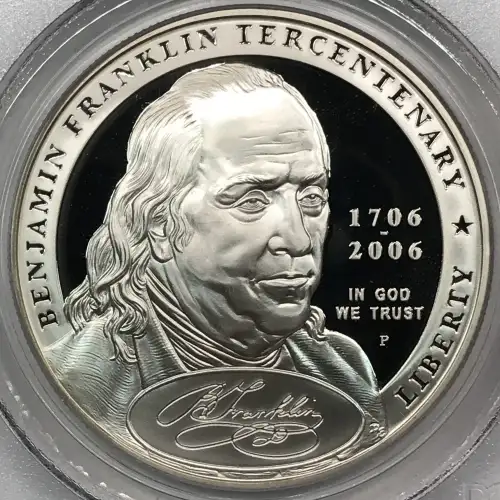 Modern Commemoratives --- Benjamin Franklin Tercentenary FOUNDING FATHER 2006 -Silver- 1 Dollar