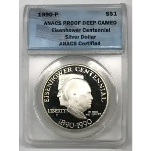 Modern Commemoratives --- Eisenhower Centennial 1990-Silver- 1 Dollar