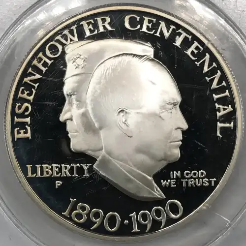 Modern Commemoratives --- Eisenhower Centennial 1990-Silver- 1 Dollar (2)