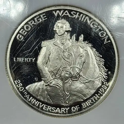 Modern Commemoratives ---George Washington 250th Anniversary of Birth 1982 -Silver- 0.5 Dollar (2)