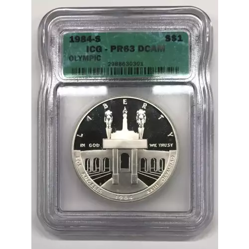 Modern Commemoratives --- Los Angeles Olympiad 1983-1984-Silver- 1 Dollar