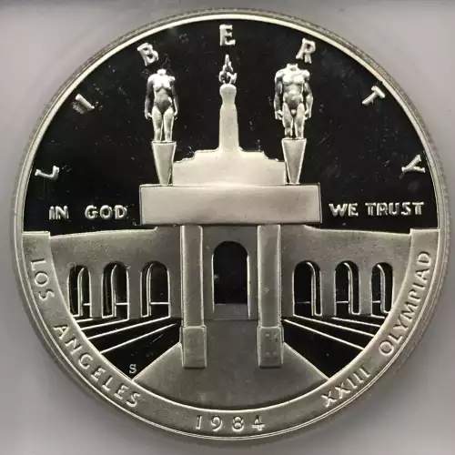 Modern Commemoratives --- Los Angeles Olympiad 1983-1984-Silver- 1 Dollar