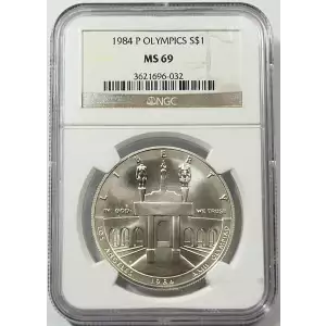 Modern Commemoratives --- Los Angeles Olympiad 1983-1984-Silver- 1 Dollar