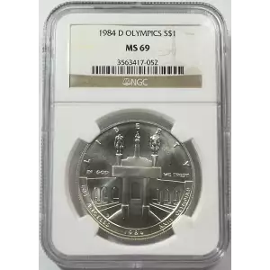 Modern Commemoratives --- Los Angeles Olympiad 1983-1984-Silver- 1 Dollar