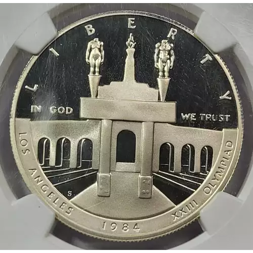 Modern Commemoratives --- Los Angeles Olympiad 1983-1984-Silver- 1 Dollar (2)