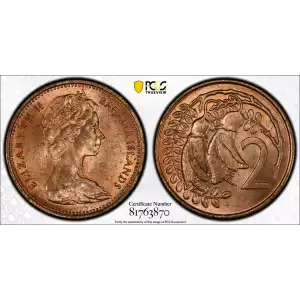 NEW ZEALAND Bronze 2 CENTS