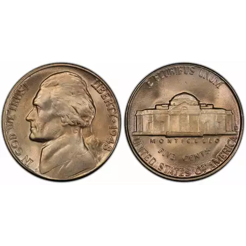 Nickel Five Cent Pieces-Jefferson