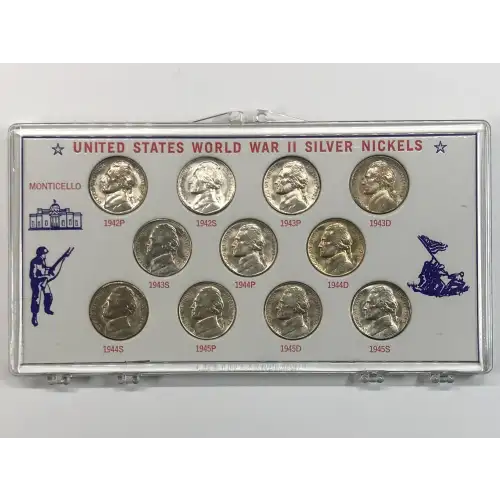 Nickel Five Cent Pieces-Jefferson