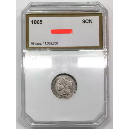 Nickel Three Cent Pieces 1865-1889