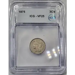 Nickel Three Cent Pieces 1865-1889