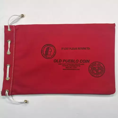 Old Pueblo Coin Drawstring Canvas Bag - 11